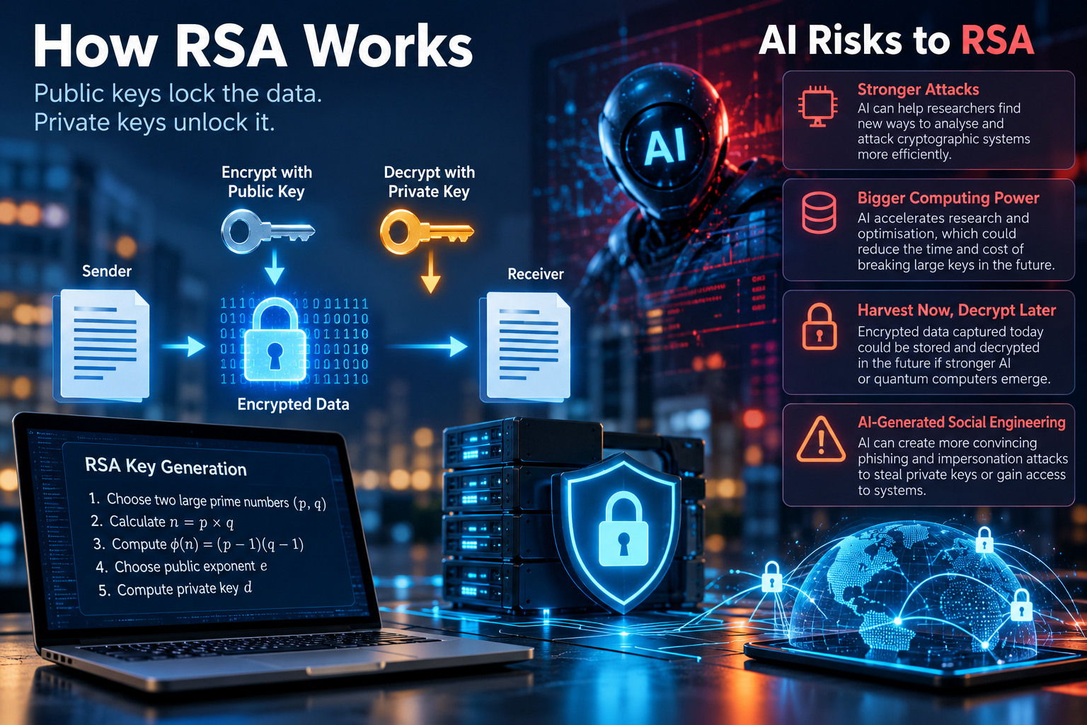 How RSA Works—and What AI Changes About Its Security